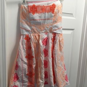 Strapless short dress